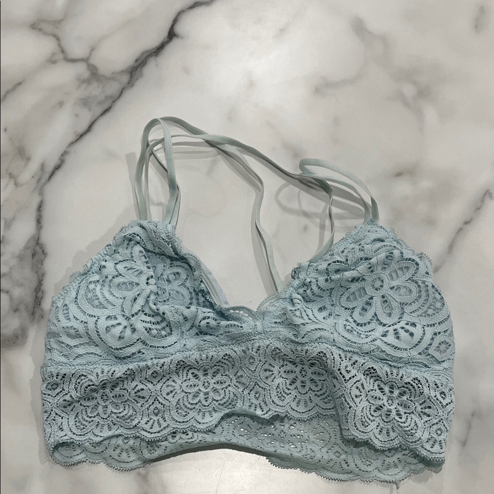 Aerie Lace Bralette in Soft Blue